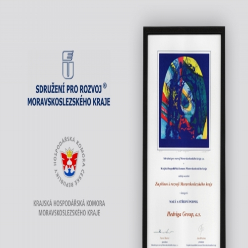Obdrželi jsme cenu za přínos k rozvoji Moravskoslezského kraje za rok 2017